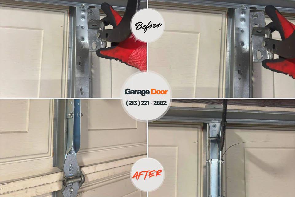 Before and after: garage door company Carrollton, IL